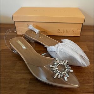 Billini Wonder Clear Nude Patent Flats